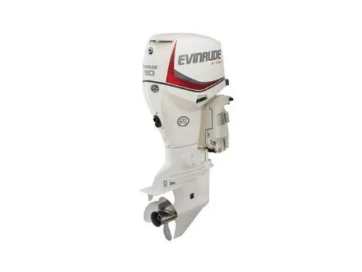 Evinrude 90 HP outboard motor E90SNL side view